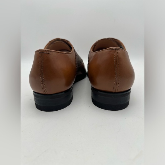 DAPPER SHOES CO. Handcrafted Genuine Leather Men's Wingtip Brogue Oxfords Sz 10 - Picture 9 of 9